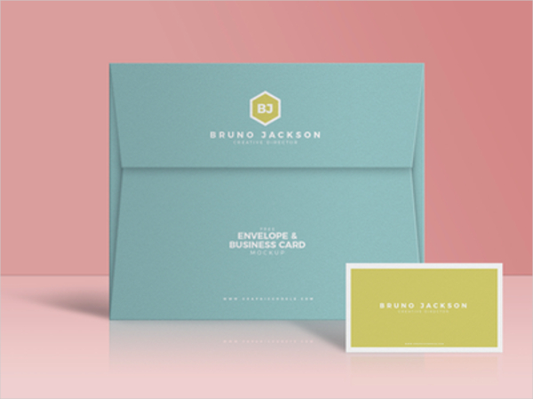 Envelope Business Card Mockup PSD Design