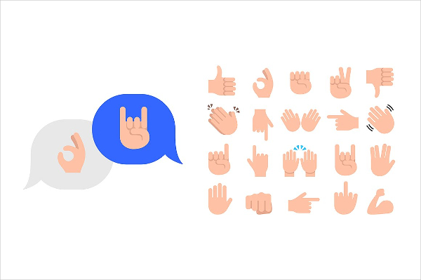 Hand Emoticon Emoji Icons