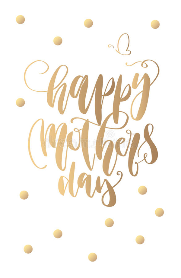 Hand lettering typography, Mother’s Day Greeting Card