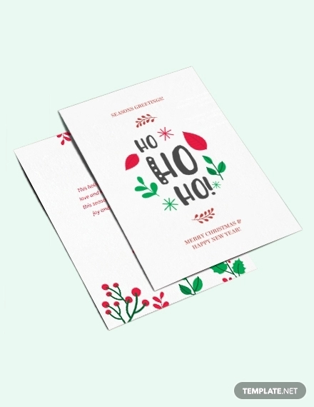 holiday greeting card template