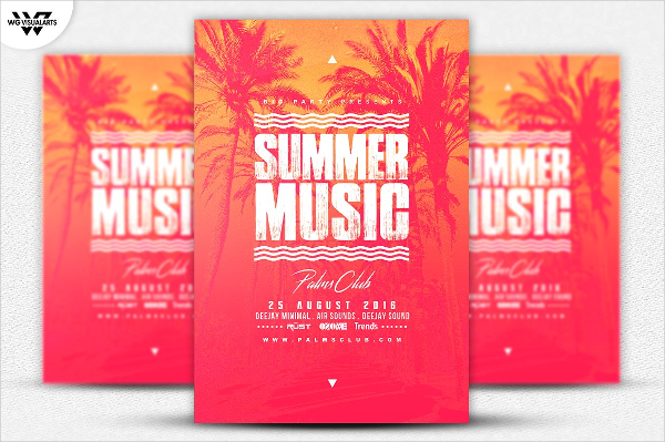 Summer Music Flyer Template