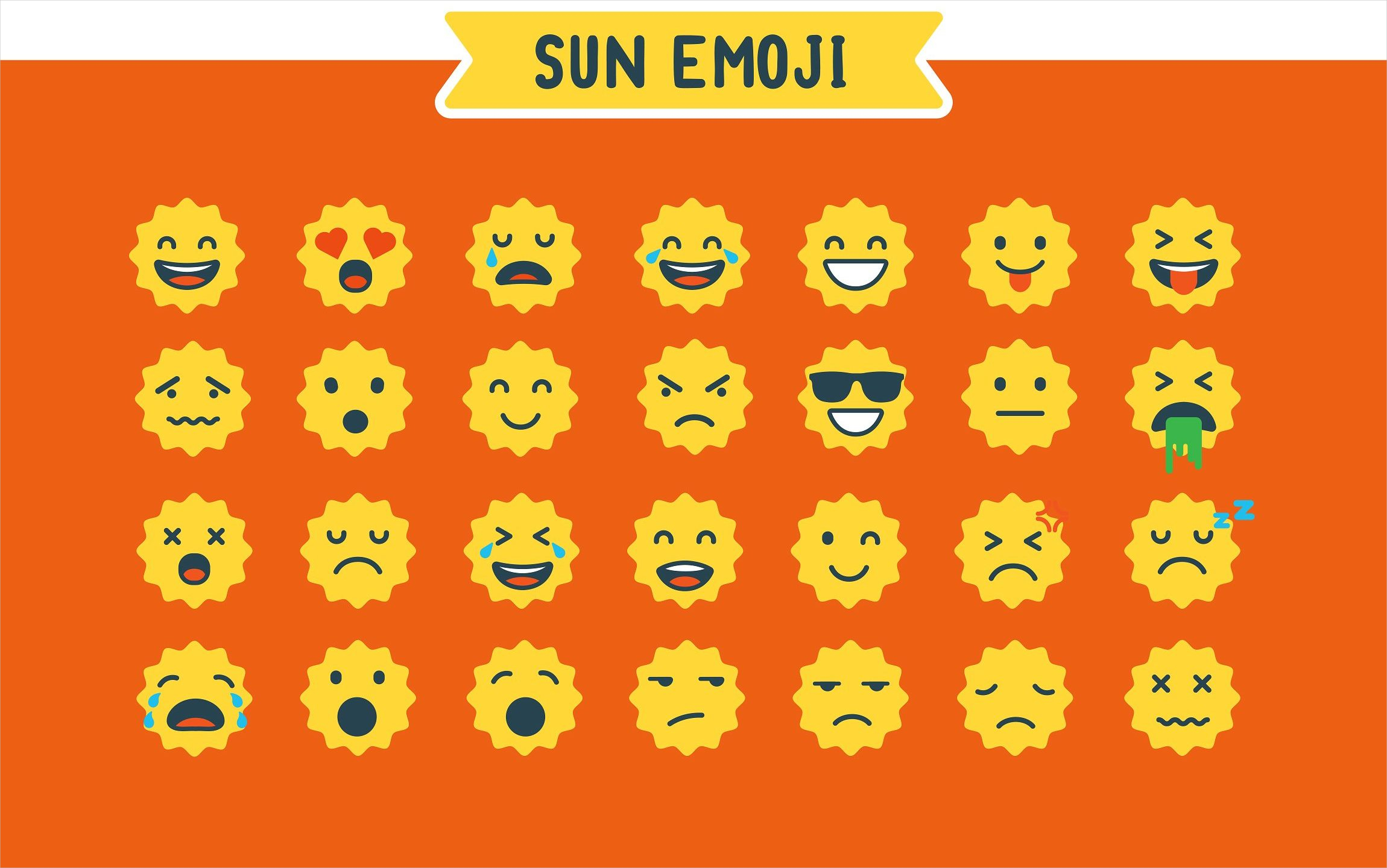 Sun Emoji Icons