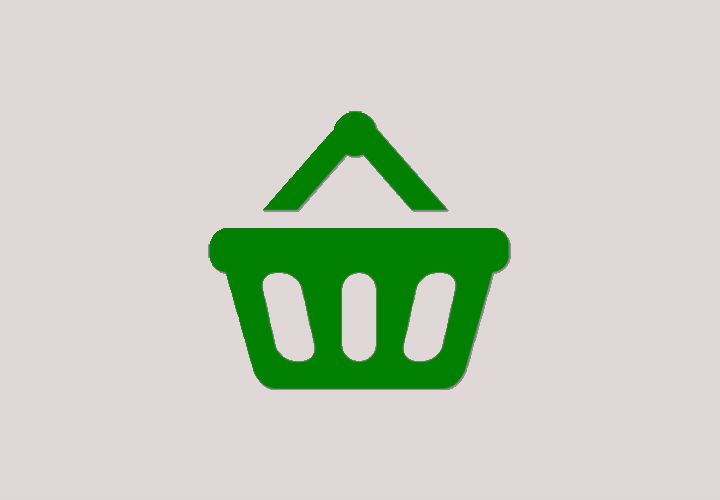 Green Shopping Basket Icon Design