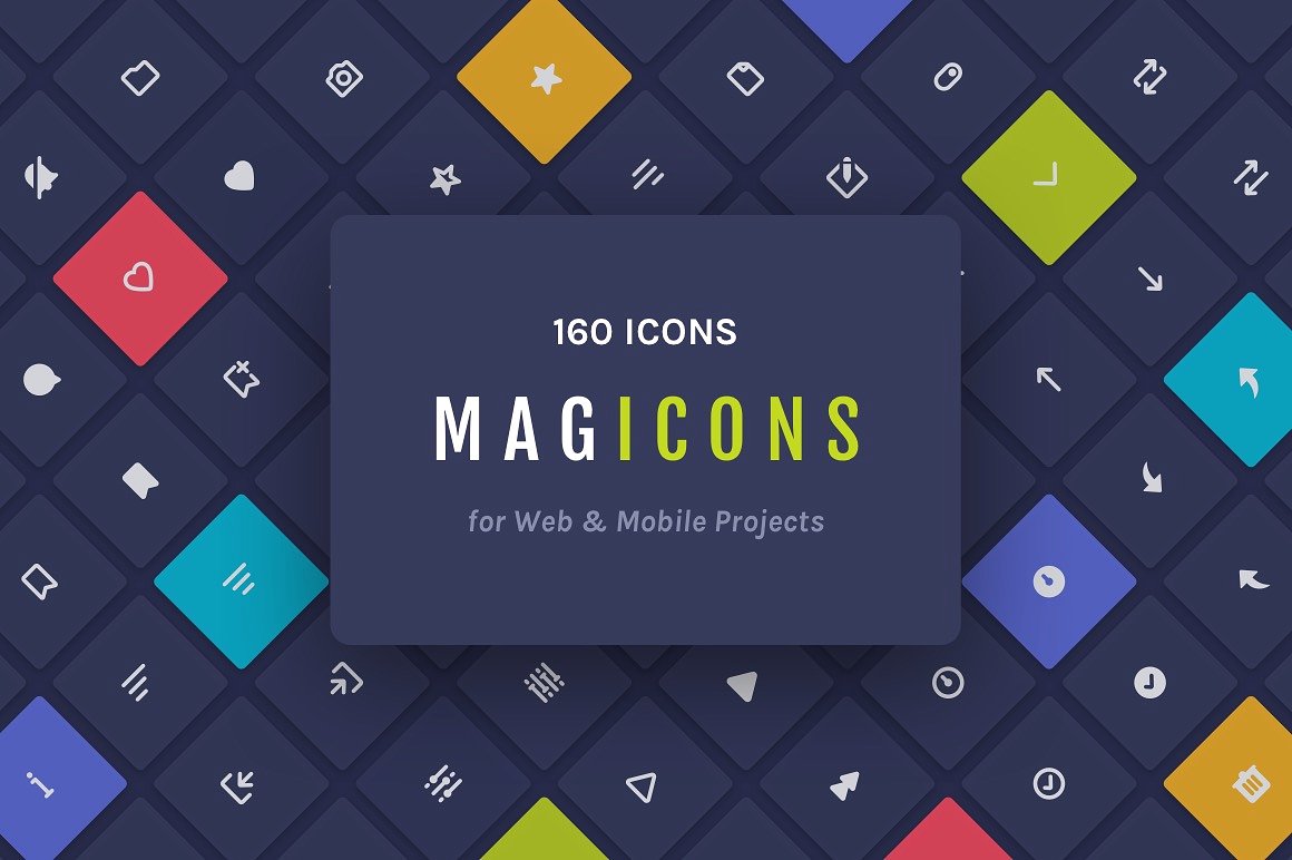 Magicons: 160 Icons for Web & Mobile Projects