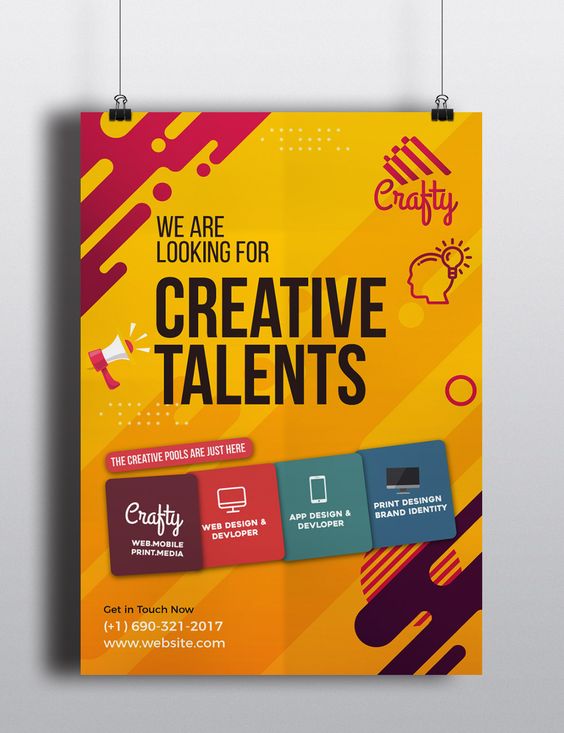 Creative Hiring Recruitment Flyer Template