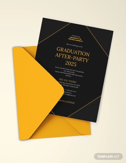 graduation party invitation template