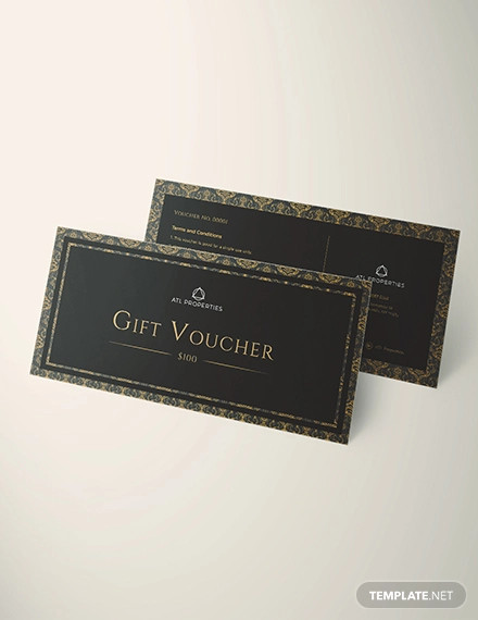 elegant gift voucher