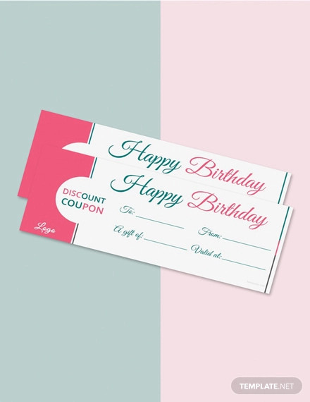 free blank birthday coupon