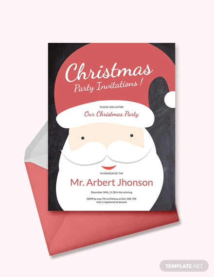 free christmas party creative invitation template